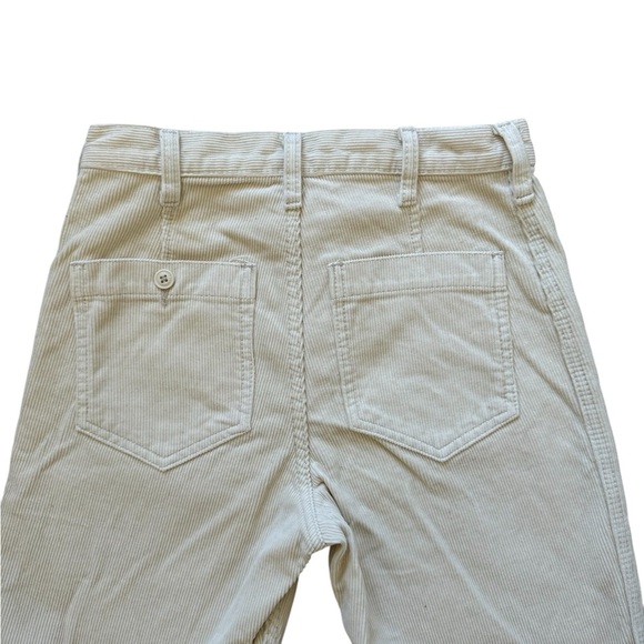 Brandy Melville Cream Corduroy Straight Leg Pants - Picture 3 of 5